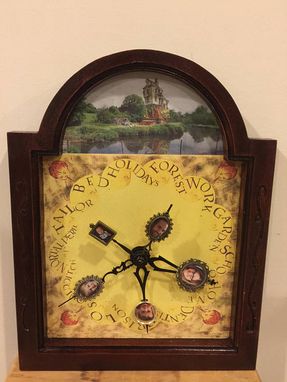 Custom Made Molly Weasley's Clock Customized With Your Family Photos From Harry Potter -Lite