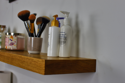 Custom Made Vanity Shelves, Makeup Shelf, Floating Vanity Shelf, Bathroom Vanity Shelf, Floating Makeup Shelf