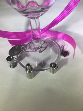 Custom Made Monogram Wine Charms