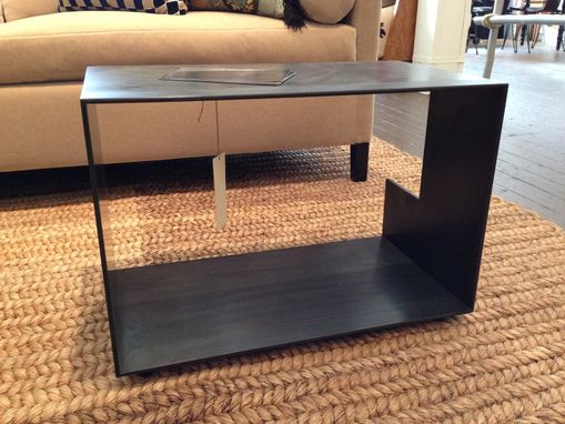 Custom Made Szk Metals Modern Minimalist Metal End Table / Coffee Table