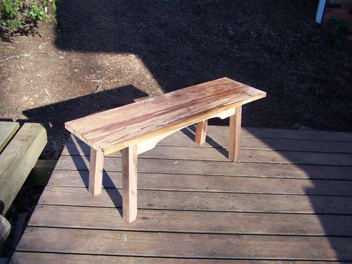 Custom Made Rustic Spalted Maple Bench