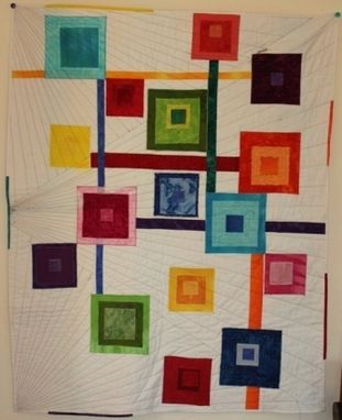 Custom Made Blocks Of Color Modern Wall Hanging