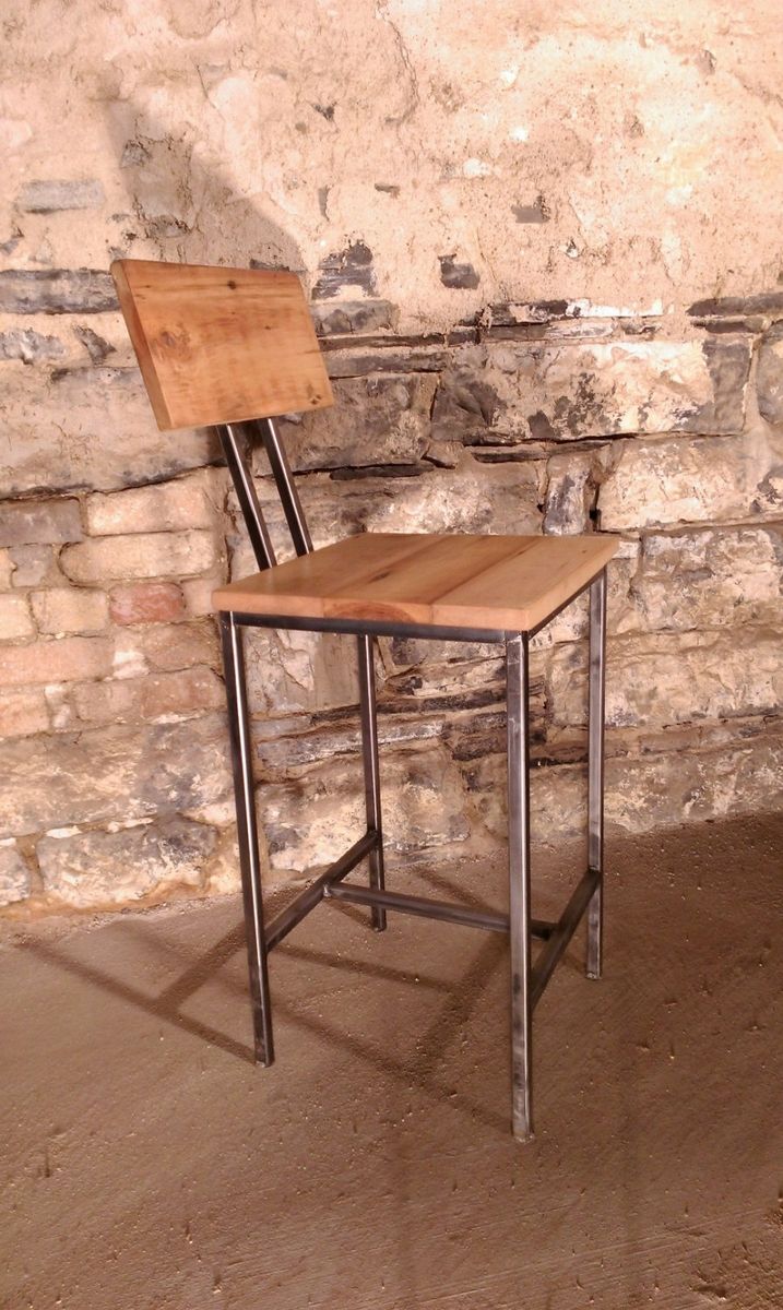 Buy Hand Crafted Modern Style Bar Stools With Back Rest Made From