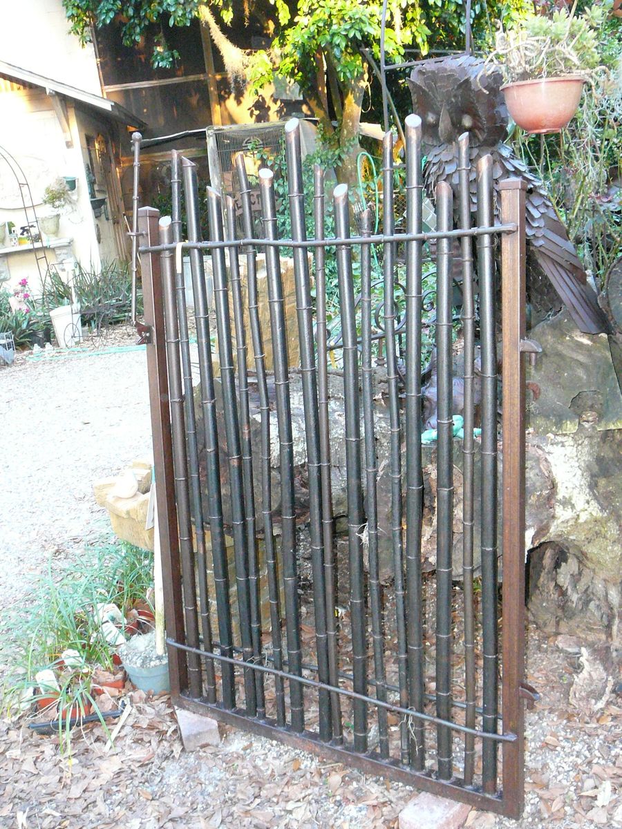 Hand Crafted Bamboo Garden Gate by Metals & Nature