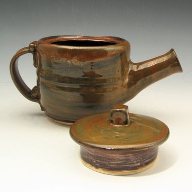 Custom Made Pottery Teapot For One - In Red