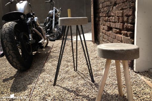 Custom Made Concrete Bucket Stool