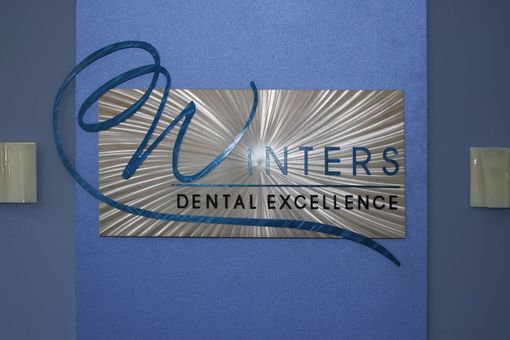 Custom Made Large Custom Metal Sign For Dentist Clinic