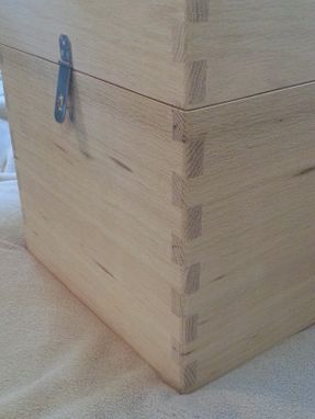 Custom Made Red Oak Memory Box
