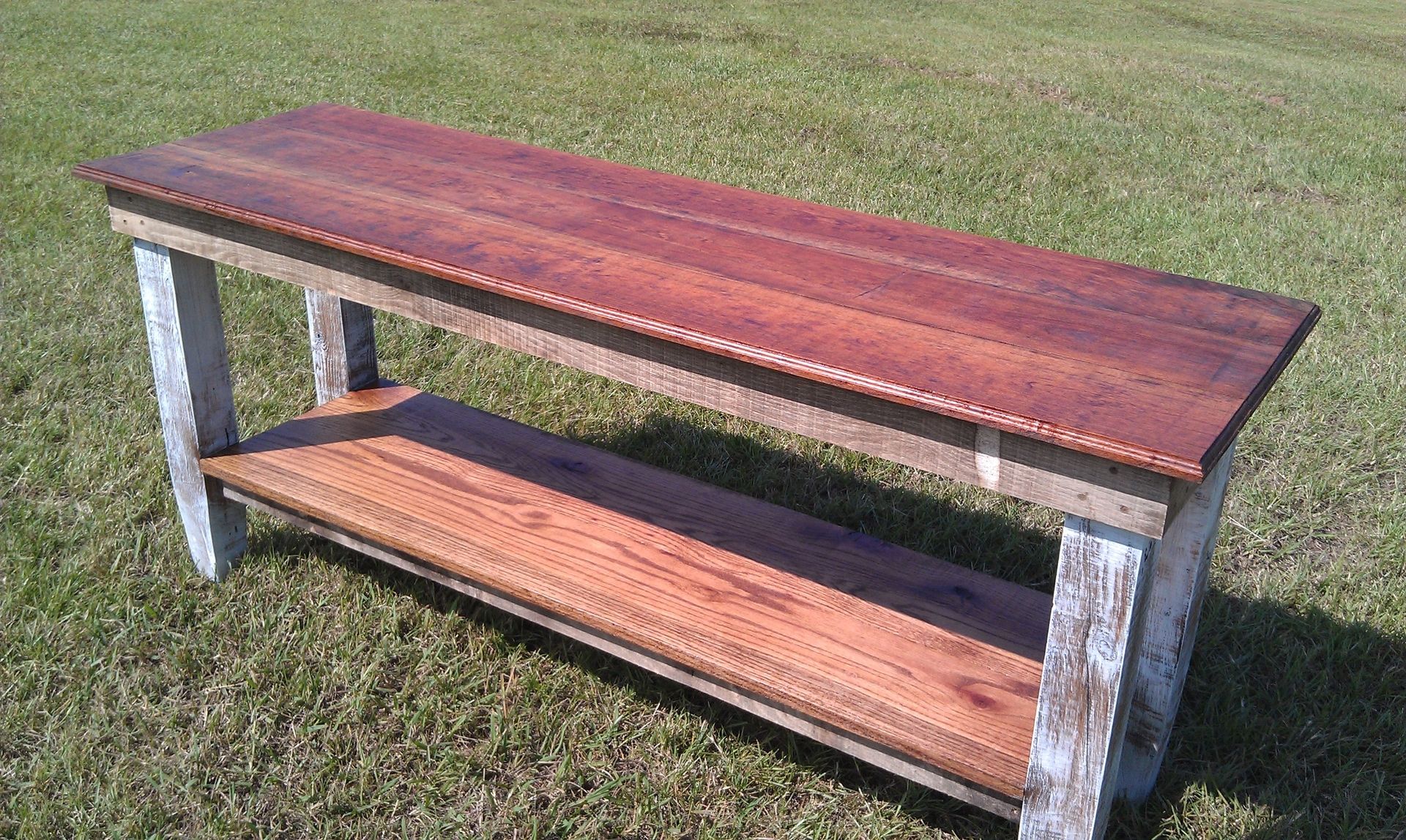 Handmade Barn Wood Island by Classy Pickers