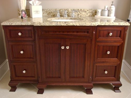 Custom Made Sapele Bathroom Vanity