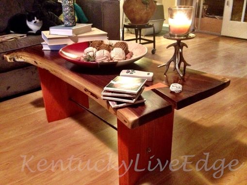 Custom Made Artistic Coffee Table Contemporary Coffee Table Chocloate And Orange