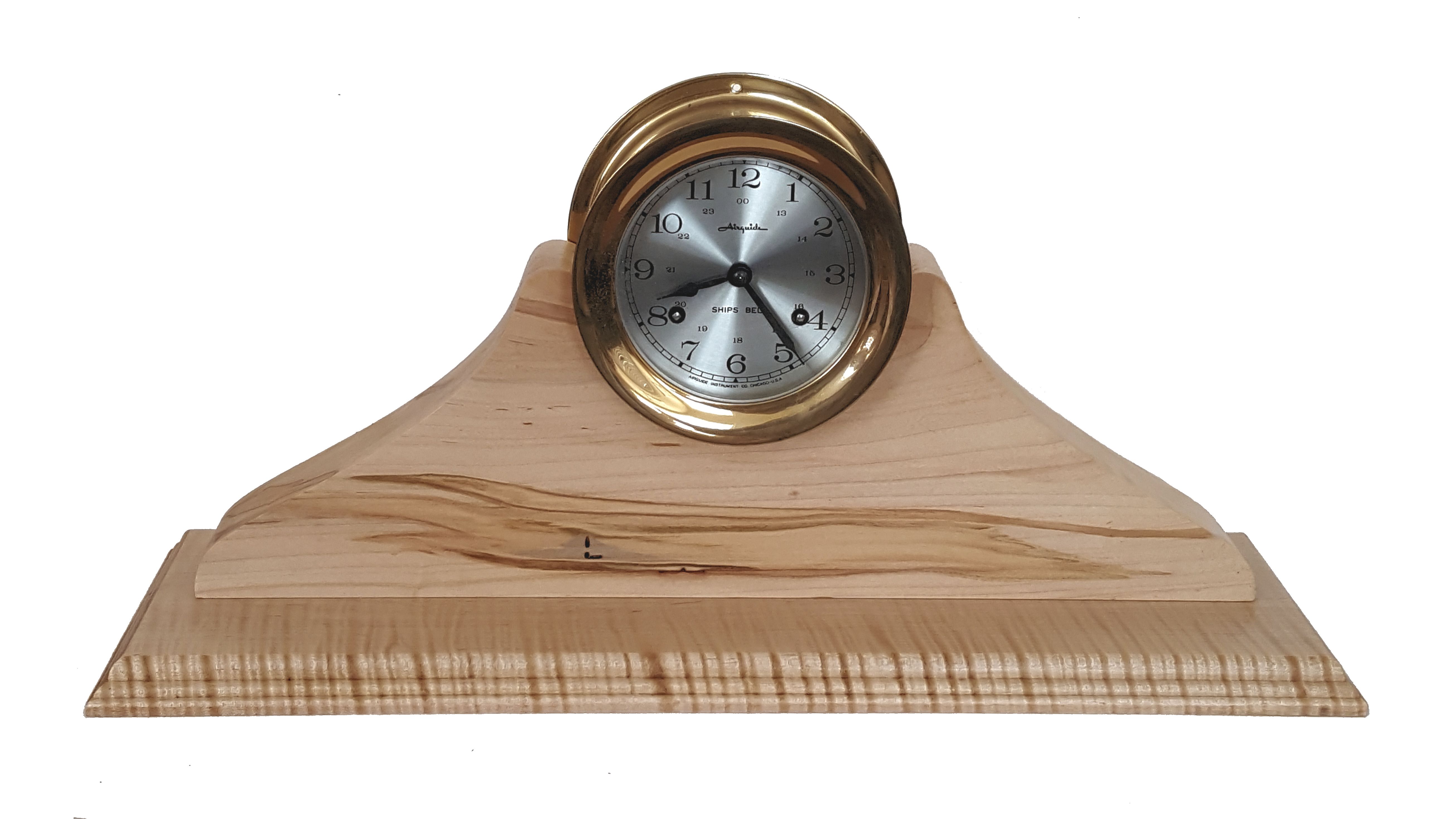 Hand Crafted Ship's Clock Stand by Mountain Woodworker