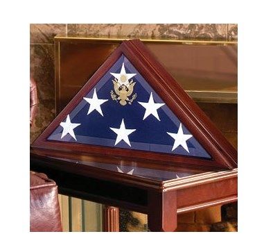 Custom Made Flag Display Case For Large Flag, Coffin Flag Case