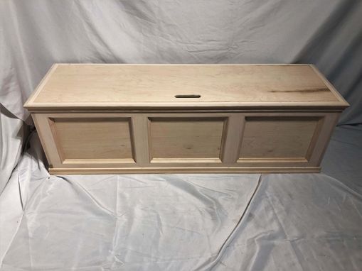 Window Bench W Storage Maple, Unfinished Wooden Storage Bench