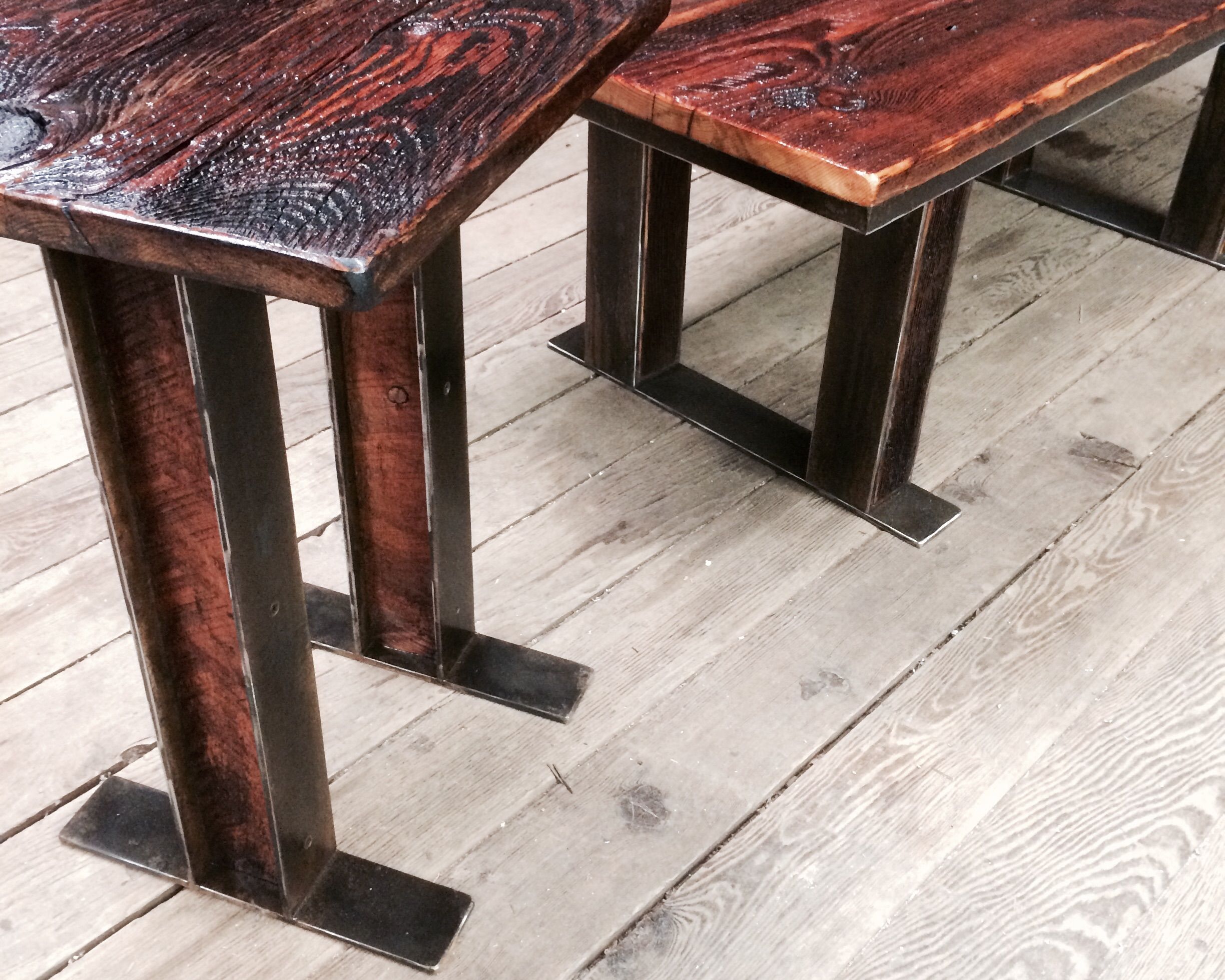 Buy Custom Made Barnwood Tables, made to order from S Shigley Designs
