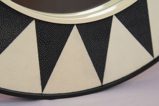 Custom Made Round Shagreen Mirror