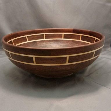 Custom Made Custom Walnut And Maple Bowl