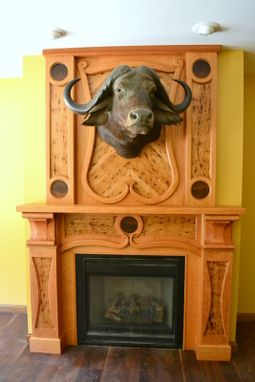 Custom Made Art Nouveau Fireplace Surround