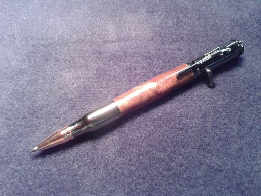 Custom Made Handmade / Hand Crafted Black Walnut 30 Caliber Bolt Action Pen