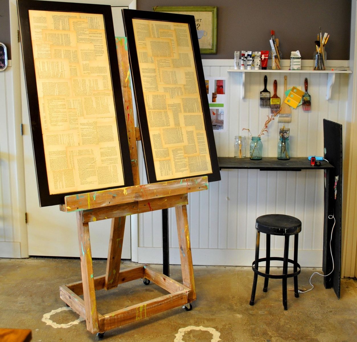 Custom Industrial Style Easel by Sb Designs