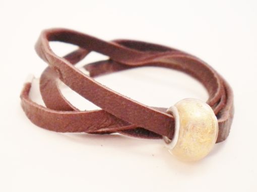 Custom Made Leather Wrap Bracelet