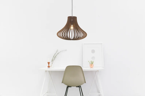 Custom Made Ceiling Light Fixture Dine Room Light Luminaire Nordic Modern, Wood Pedant