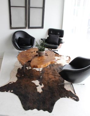Custom Made Bookmatched Live Edge Coffee Table
