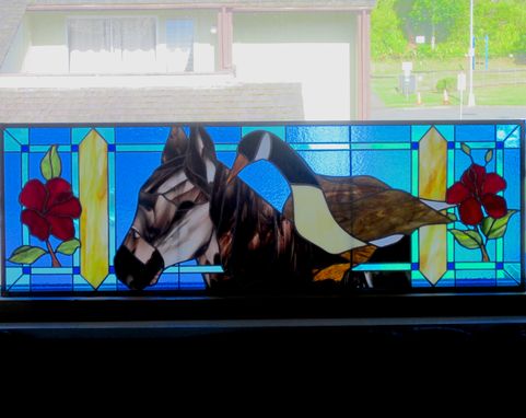 Custom Made Transom Window - Donkey And Goose