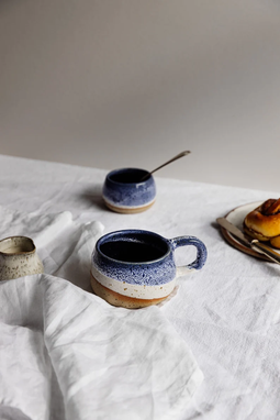 Custom Made 8oz Handmade Stoneware Ceramic Mug, Coffee Mug, Tea Mug, Cappucino Mug, Pottery Mug