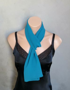 Custom Made Teal Chiffon