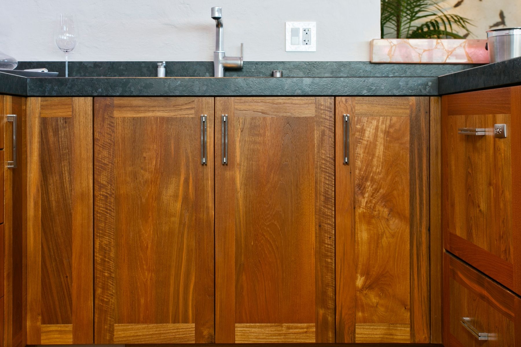 Hand Made Reclaimed Teak Custom Kitchen by Mcfinn Designs