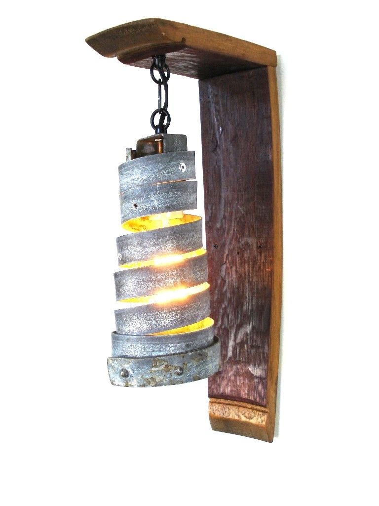 Buy Hand Made Wine Barrel Wall Sconce - Corba Classic - Made From ...