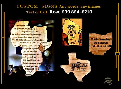 Custom Made State Sign, Custom, Signs, Wood Anniversary Gift