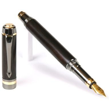 Custom Made Lanier Elite Fountain Pen - Blackwood - Fe7w07
