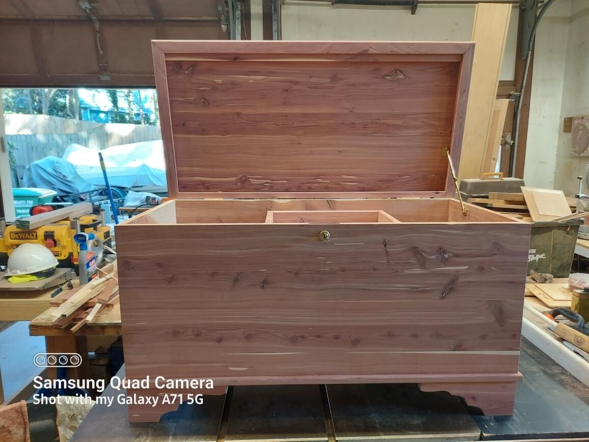 Handmade Cedar Hope Chest by Lower Creek Custom Woodworks