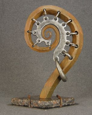 Custom Made Small Metal Sculpture "The Scroll"