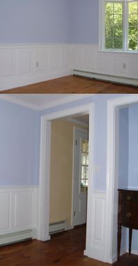 Custom Made Custom Dining Room Raised Panel Wainscotting