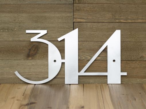 Custom Made Modern Numbers House - 6 Inch Metal House Numbers - 8 Inch House Numbers - Outside Sign Personalized