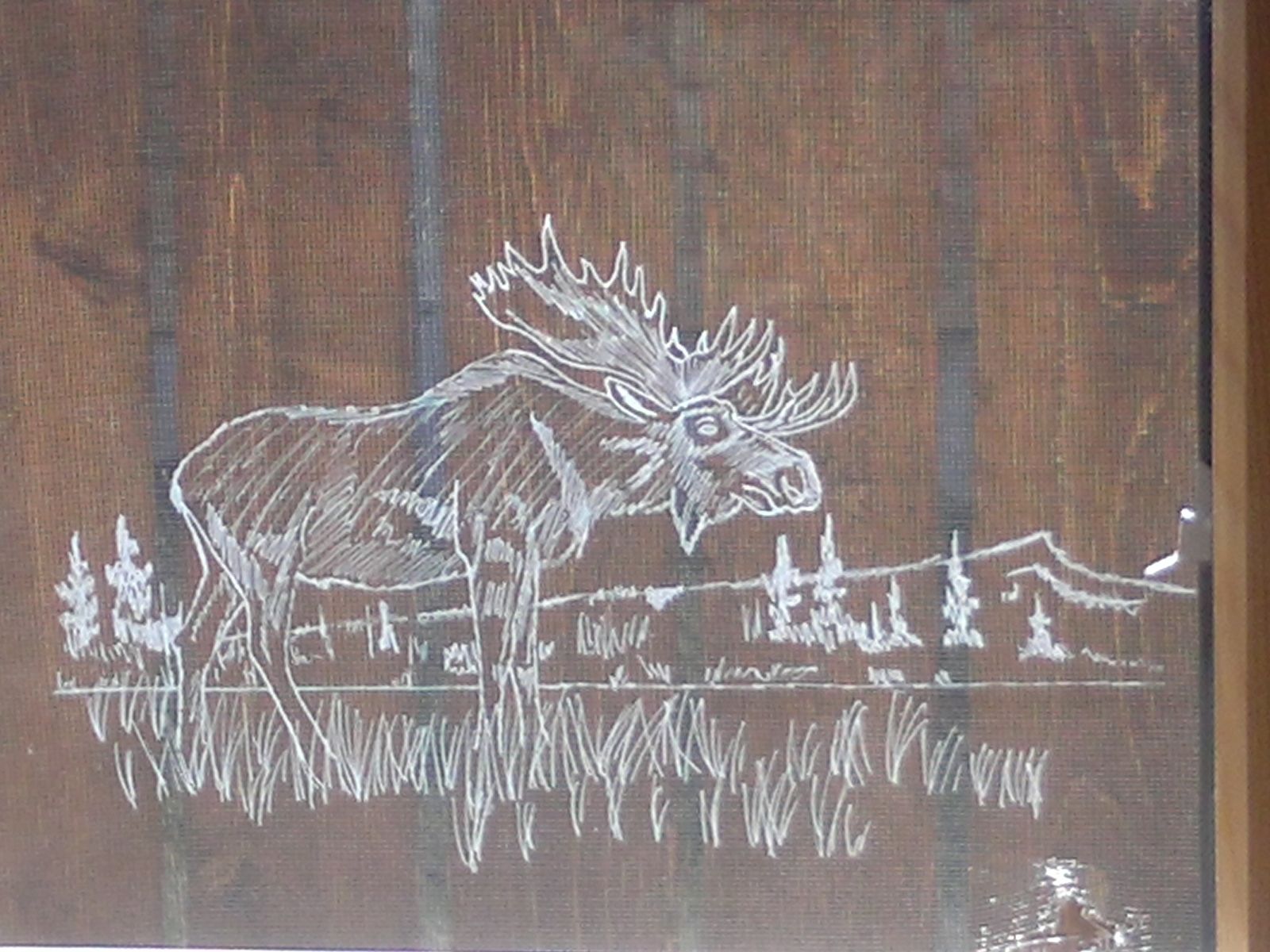 Custom Etched Glass Freehand by Custom Glass Etching