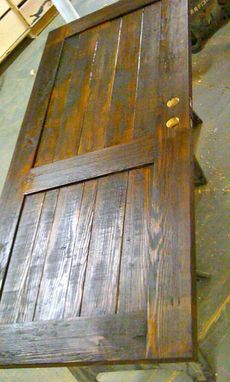 Custom Made Wood Door From Reclaimed