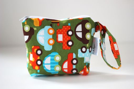 Custom Made Small Gusseted Messy Bags (Snack Bags) - Cars Green (Organic)