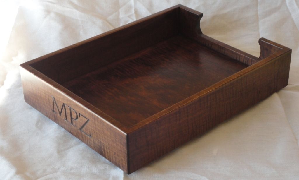 Handmade Wooden Desk Tray by Chatsworth Furniture Co