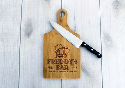 Custom Made Personalized Paddle Board -- Cb-Pad-Freddy's Bar