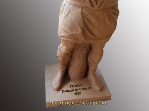 Custom Made School Mascot Marble Statue