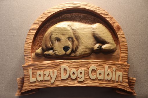 Custom Made Custom Carved Dog Signs, Dog Furniture, Dog Memorials, Pet Signs, Cat Signs By Lazy River Studio