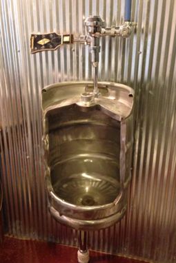 Custom Made Keg Urinal, Beer Keg Urinal