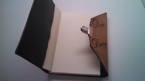 Custom Made Leather Maple Leaf "Dear Diary" Journal Cover