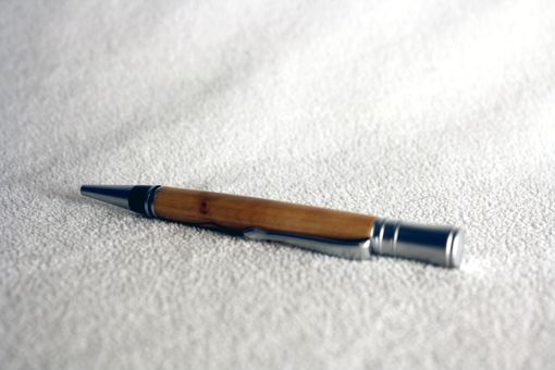 Custom Made Executive Pen In Olive Wood. Satin Finished Accents