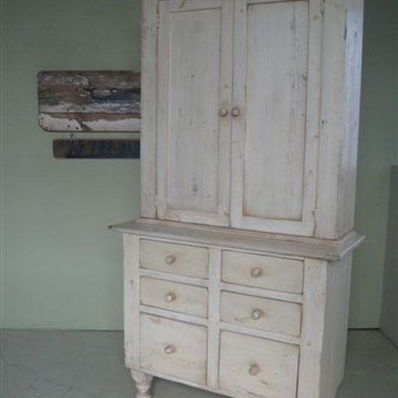 Custom 2 Piece Hutch With 6 Drawers by ECustomFinishes | Reclaimed Wood ...