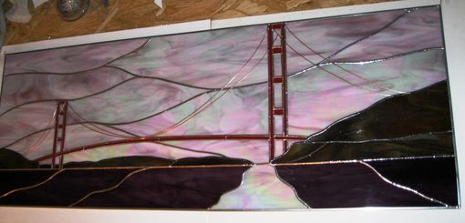 Custom Made Stained Glass Panel- San Francisco